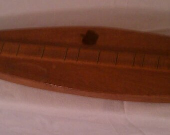Vintage hand carved mountain dulicimer, hand crafted instrument, wood dulcimer, musical instrument, vintage musical instrument