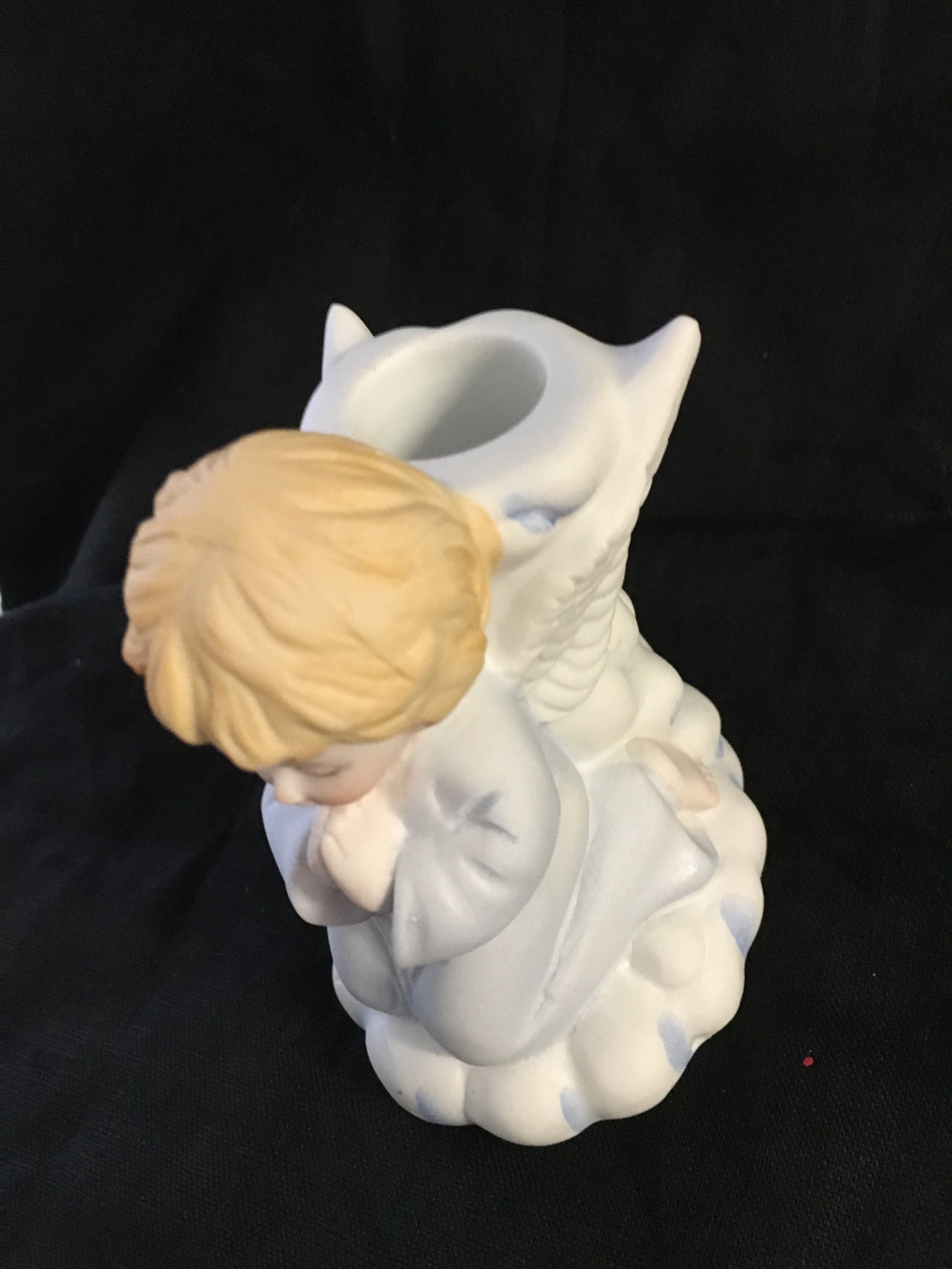 Ceramic Angel Candlestick Holder Angel Candle Holder Praying Etsy