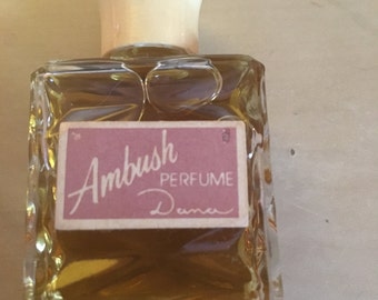 Vintage Ambush perfume decanter by Dana, 1/2 fl. oz perfume perfume bottle, collectible perfume Ambush decanter, ambush vintage bottle