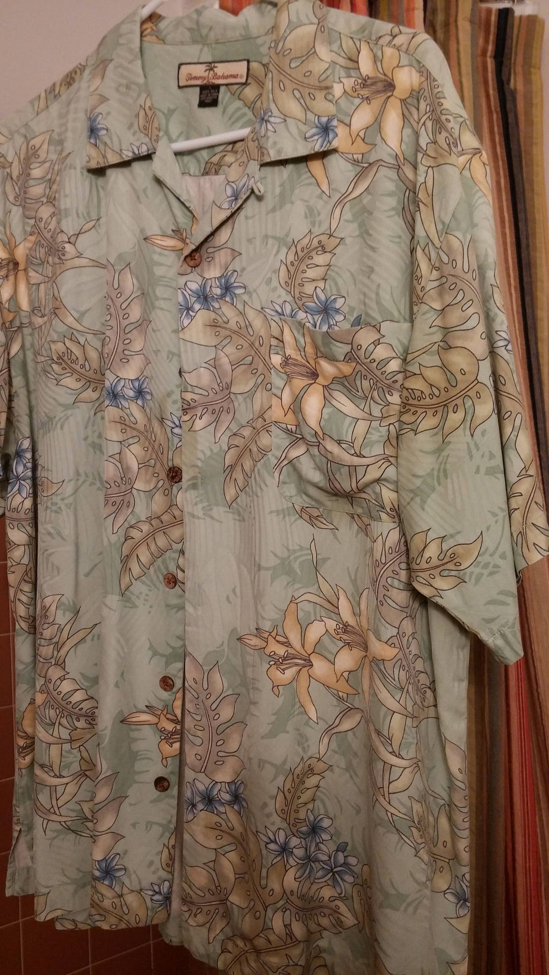 Vintage Tommy Bahama Silk Men's Large Sized Short Sleeve - Etsy