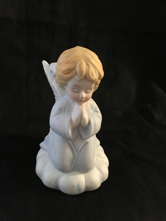 Ceramic Angel Candlestick Holder Angel Candle Holder Praying Etsy