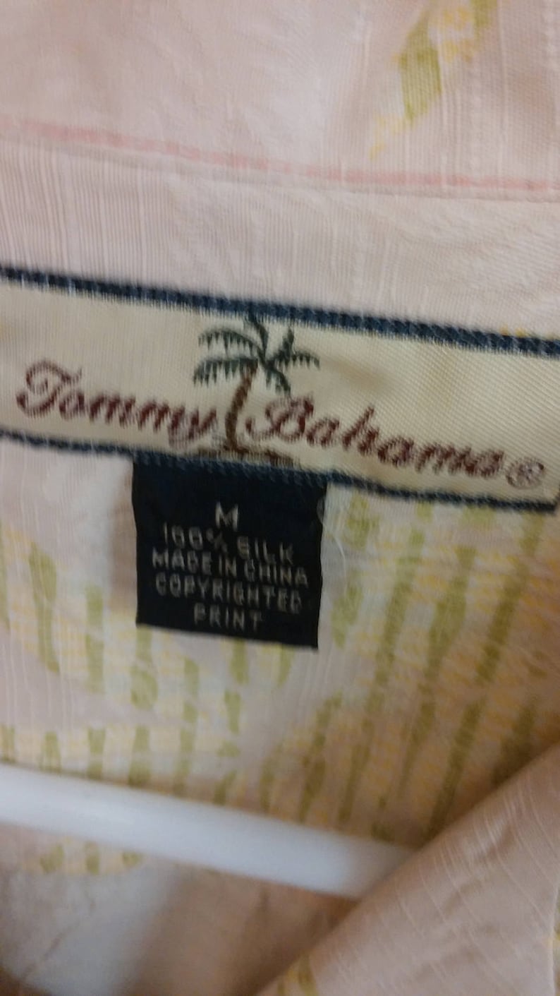 Vintage Tommy Bahama Silk Men's Hawaiian Medium Sized - Etsy