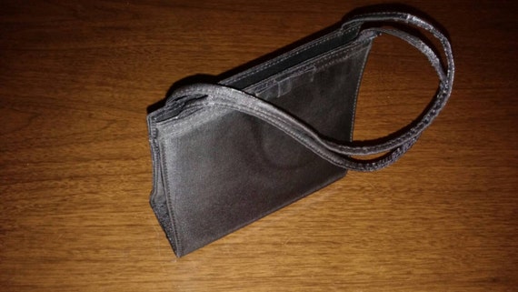 Vintage Black shimmer handbag - image 3
