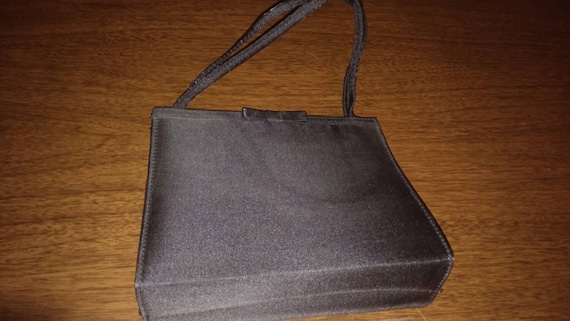 Vintage Black shimmer handbag - image 1