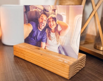 Acrylic Plaque, Wood Photo Holder, Acrylic Print, 1 Year Anniversary Gift for Girlfriend, Girlfriend Photo Gift