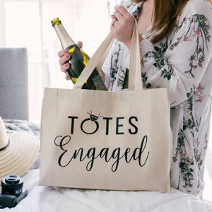 Totes Engaged Engagement Gifts for Her Engagement Gift Bride to Be Tote Newly Engaged Gifts Engaged Tote Bag Engagement Tote Bag image 6