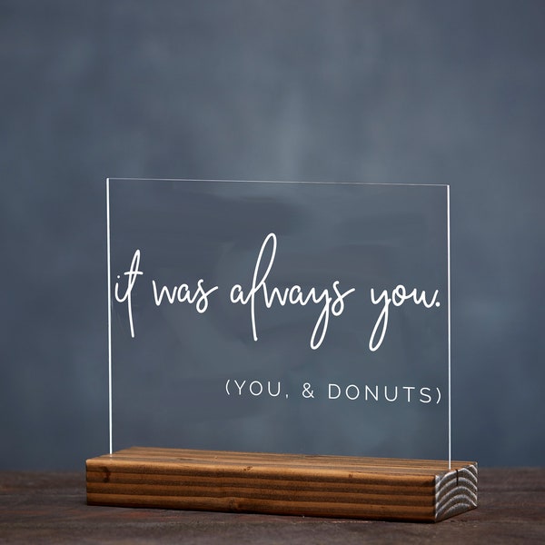 Donut Wall, Donut Stand or Donut Bar Acrylic Wedding Sign - Party Sign for Donuts