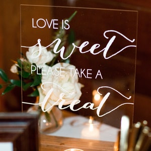 Love is Sweet Sign, Bridal Shower Signs, Dessert Table Decor, Bridal Shower Decor, image 5