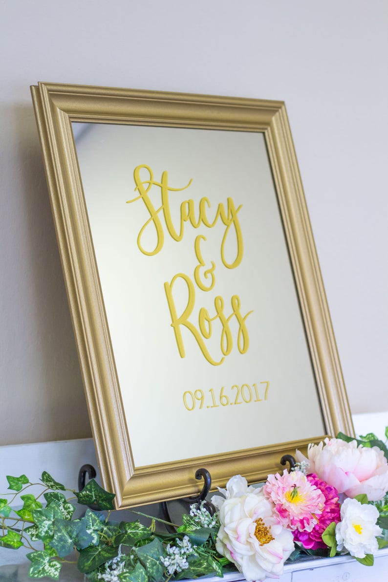 Wedding Mirror Sign Wedding Mirror Large Wedding Mirror Etsy