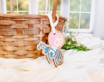 Easter Basket Tag, Easter Name Tags, Personalized Wood Tags, Rustic Easter Decor, Easter Decorations Wood, Easter Gifts for Kids