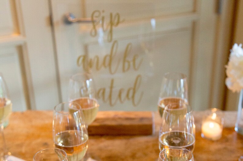 Sip and Be Seated Sign Seating Sign Wedding Seating Sign Cocktail Escort Cards Place Card Drinks Cocktail Seating Chart image 6