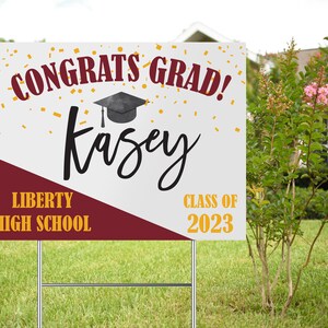 Graduation Yard Sign, Graduation Party Decorations, Graduation Party Sign, Class of 2023