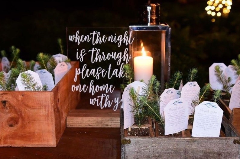 Wedding Favors Sign Favors Please Take One Sign Favors Sign for Weddings When the Night Is Through, Please Take One Home With You image 3