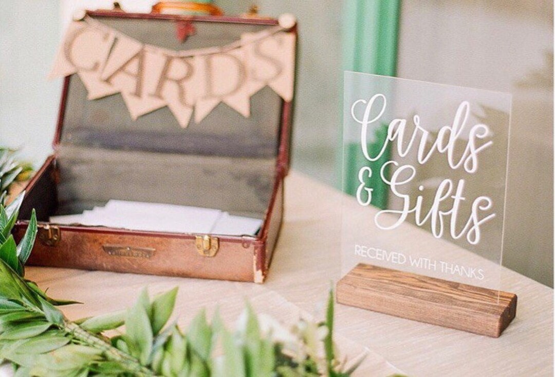 Sign for Wedding Gift Table Gift Table Sign for Wedding Cards and Gifts