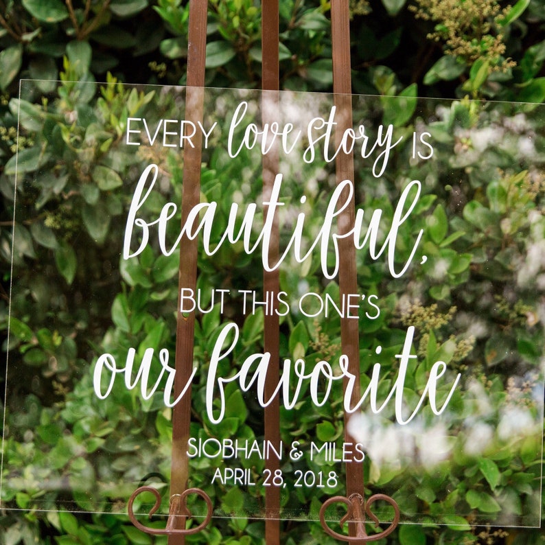 Every Love Story is Beautiful Sign Wedding Sign Large Etsy