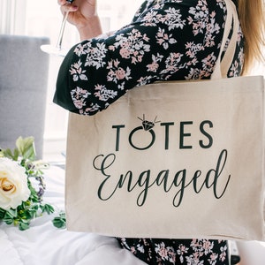 Totes Engaged Engagement Gifts for Her Engagement Gift Bride to Be Tote Newly Engaged Gifts Engaged Tote Bag Engagement Tote Bag image 8