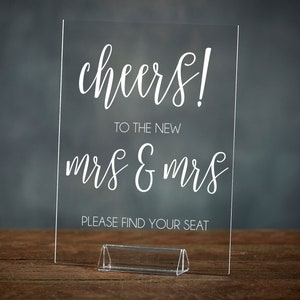 Wedding Escort Card Sign Cheers Wedding Sign Escort Card Sign Please Find Your Seat Sign Shot Glass Wedding Sign Champagne Escort image 1