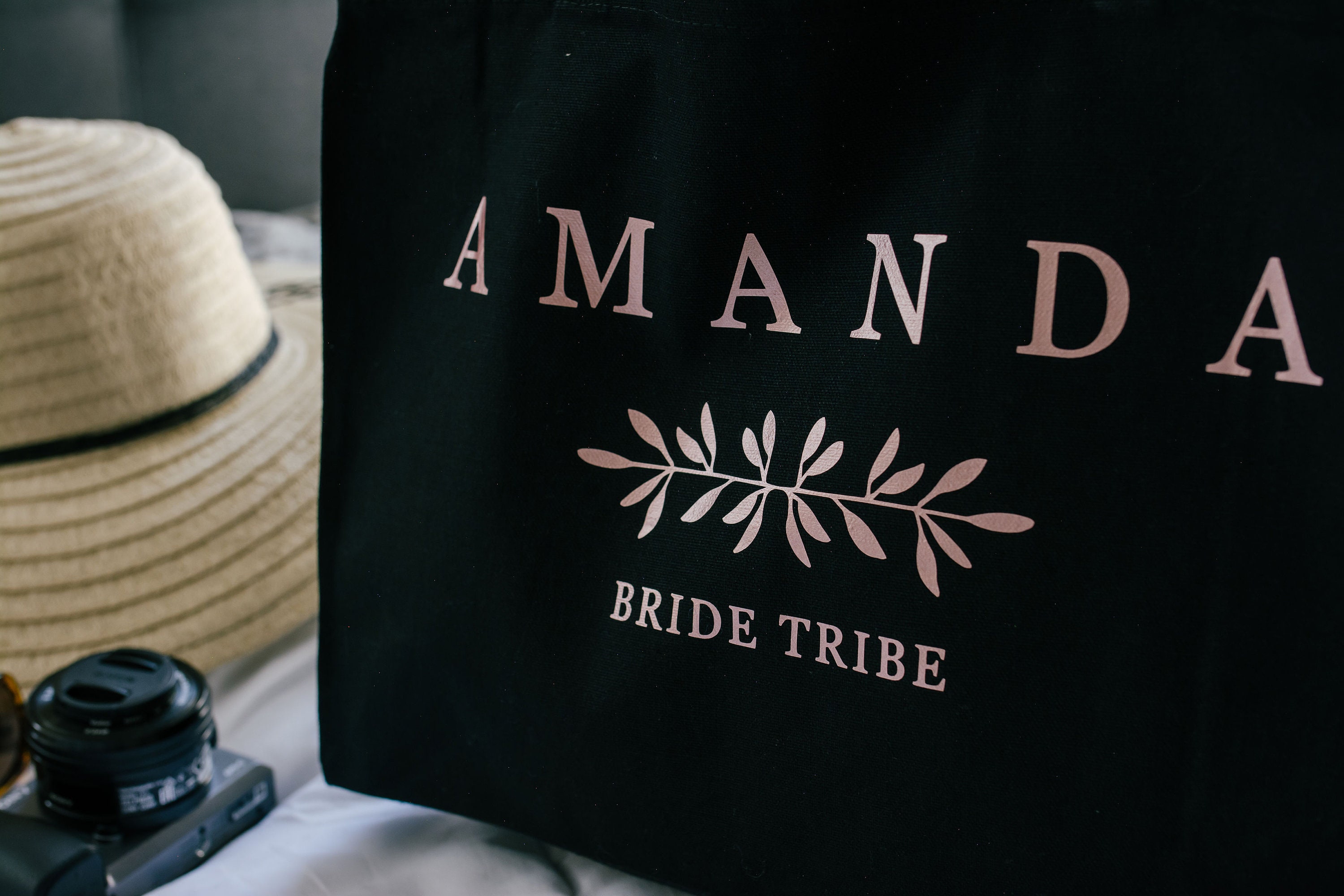 Monogrammed Bridesmaid Canvas Tote Bag – Rich Design Co