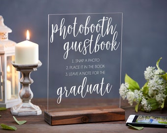 Graduation Guest Book, Graduation Party Sign, Graduation Party Decorations, Photo Guest Book Sign, Photo Booth Guest Book