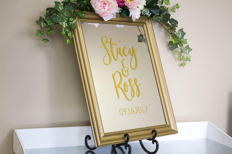 Wedding Mirror Sign Large Image 0