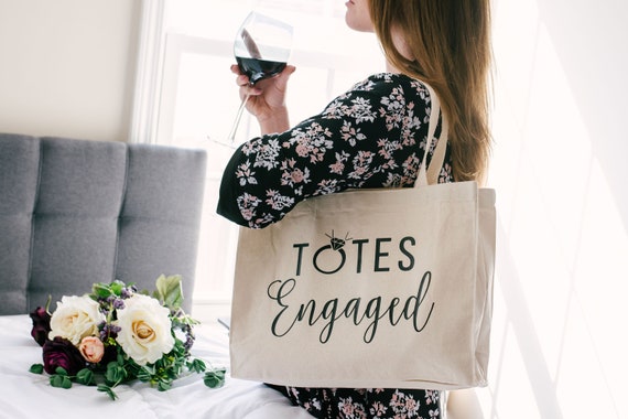 Totes Engaged Bag Engagement Gifts for Women , Engaged Gifts for Her ,  Engaged Tote , Engagement Gifts for Couples Newly Engaged -  Canada