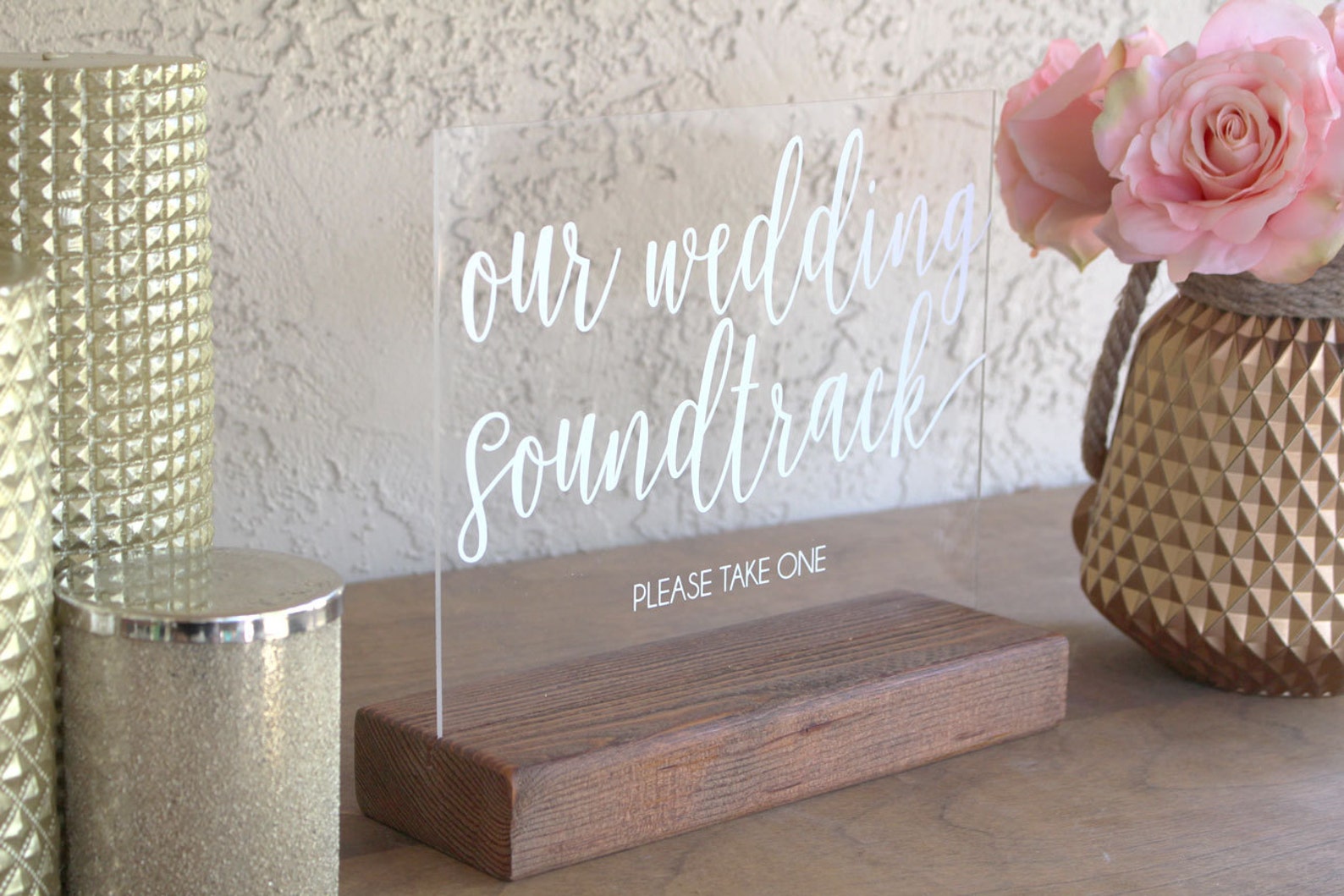 Wedding Favor Table Sign Wedding Soundtrack CD Sign Etsy