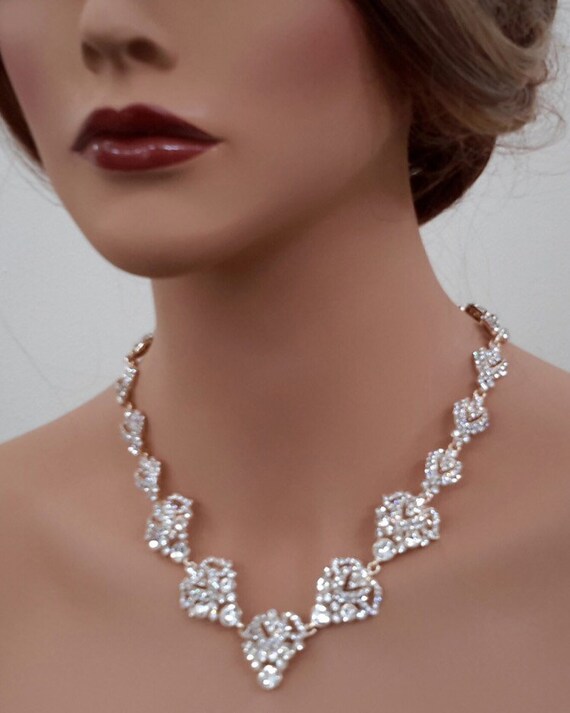 austrian crystal necklace, victorian statement ne… - image 5