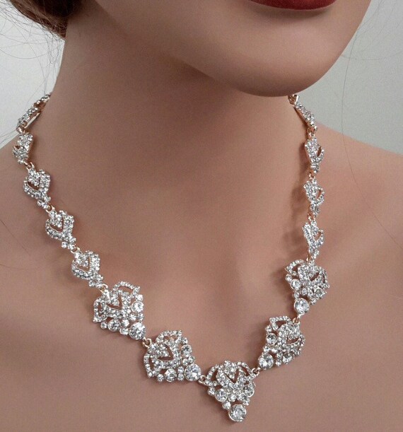 austrian crystal necklace, victorian statement ne… - image 6