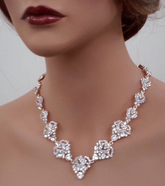 austrian crystal necklace, victorian statement ne… - image 2