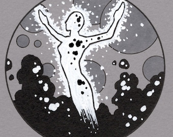 ASTRAL BODY – original illustration by Timothy Renner  – Strange Familiars – paranormal - high strangeness