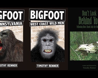 Timothy Renner 4 book set - CRYPTIDS - bigfoot - SASQUATCH - paranormal - WEIRD - pennsylvania - ghosts - dogman - mothman - ufo