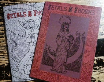 Petals & Thorns 1 + 2 – two issue set – Catholic ephemera – stigmata – Marian apparitions