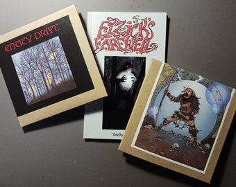 STRANGE FAMILIARS package #2 – Stone Breath "Greys and Orphans" cd + "Entity Drift" cd + "Elzick's Farewell" book – Timothy Renner