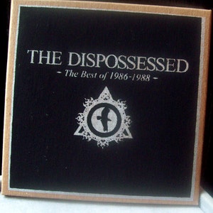 best of THE DISPOSSESSED CDr ltd edition silscreen cover post-punk gothic goth image 1