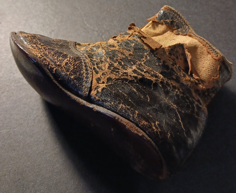 Antique Baby Shoe 1800s leather Strange Familiars Curiosity of the Week 111 image 6