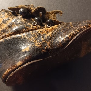 Antique Baby Shoe 1800s leather Strange Familiars Curiosity of the Week 111 image 5