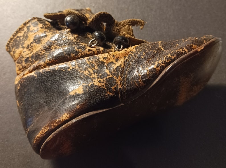 Antique Baby Shoe 1800s leather Strange Familiars Curiosity of the Week 111 image 5