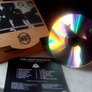 best of THE DISPOSSESSED CDr ltd edition silscreen cover post-punk gothic goth image 2