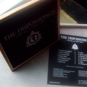 best of THE DISPOSSESSED CDr ltd edition silscreen cover post-punk gothic goth image 3