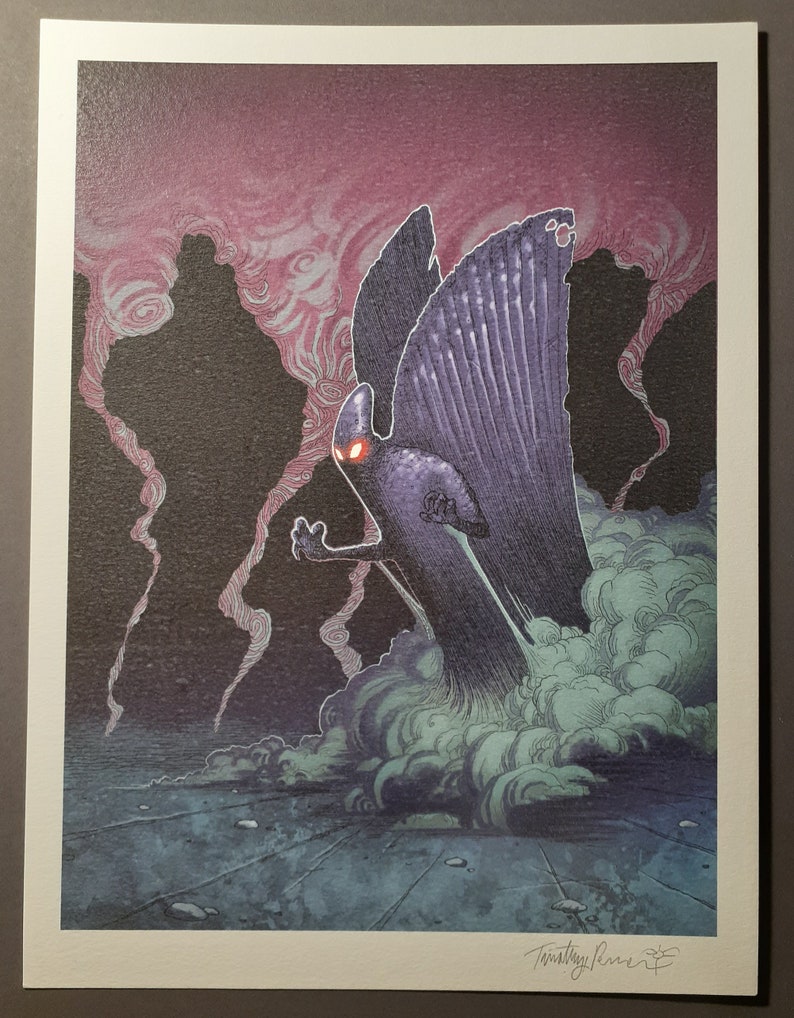 MOTHMAN print by Timothy Renner Department of Truth cryptid paranormal high strangeness image 1