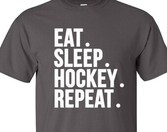 Hockey t-shirt / Eat. Sleep. Hockey. Shirt / Hockey Shirt / Hockey Tee / Tumblr Shirt / Instagram Shirt / Trending Shirt / Popular / 446