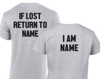 If Lost Return to Shirts / Wedding Shirts / Groom Shirt / Bride Shirt / Popular Shirt / Tumblr Shirt / Instagram Tee / Back Print / 400