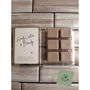 Woody Leather and Brandy Wax Melt – Rich, Luxurious Aroma for Cozy Nights