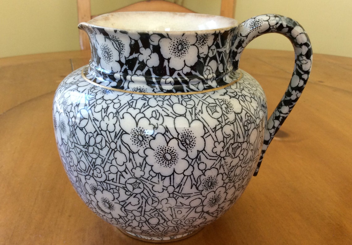Antique Doulton Burslem Pitcher/ Vintage 1800's Small Etsy