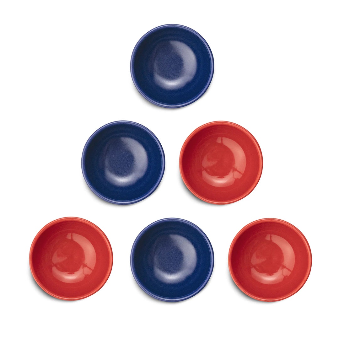 Handmade Ceramic Bowls Set of 6 Bascuda Snack Dip Bowls Etsy