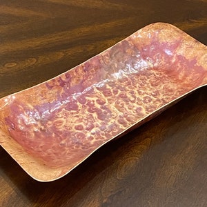 Copper Bowl - Decorative Hand Hammered Copper Bowl with a Patina Finish - 7th Anniversary Gift - Handcrafted by JW
