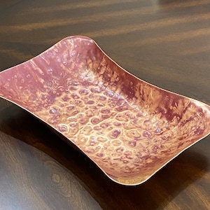 Copper Bowl - Decorative Hand Hammered Copper Bowl with a Patina Finish - 7th Anniversary Gift - Handcrafted by JW