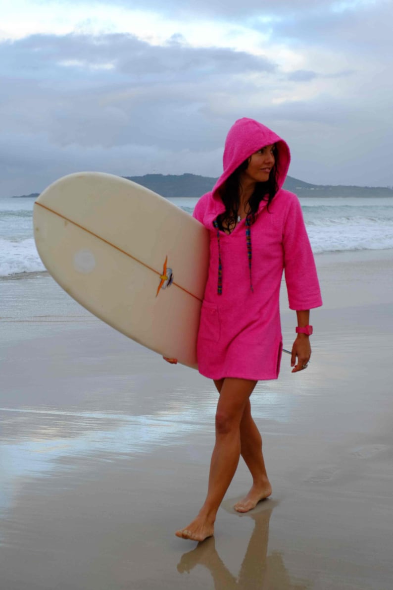 ladies towelling beach dress