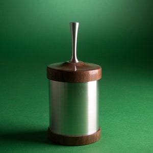 Wood & Aluminum turned box