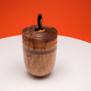 Wood turned box
